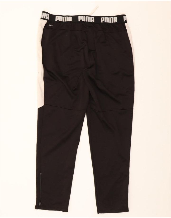 PUMA Mens Graphic Tracksuit Trousers 2XL  Black Colourblock Polyester Vintage Puma and Second-Hand Puma from Messina Hembry 