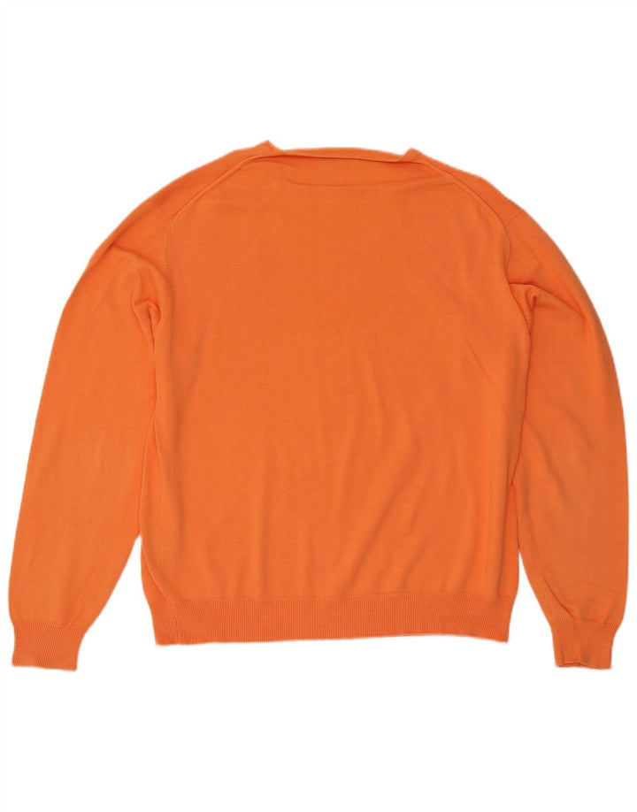 Kappa herre sweater med rund hals XL orange bomuld