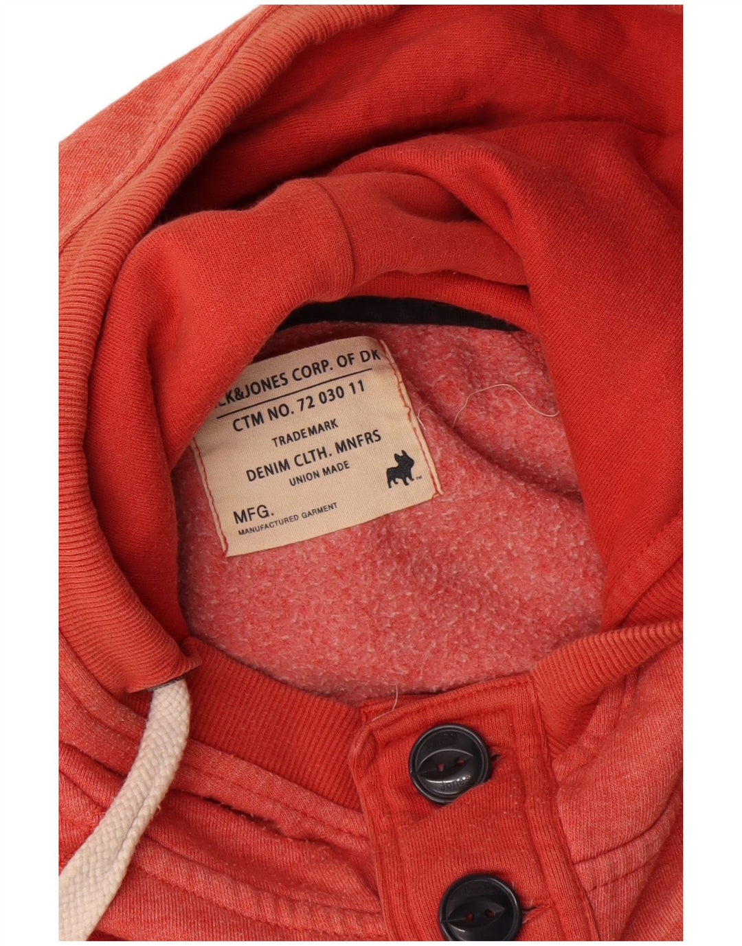 Jack & Jones Herre grafisk knap Neck hættetrøje Jumper Medium Pink Colourblock