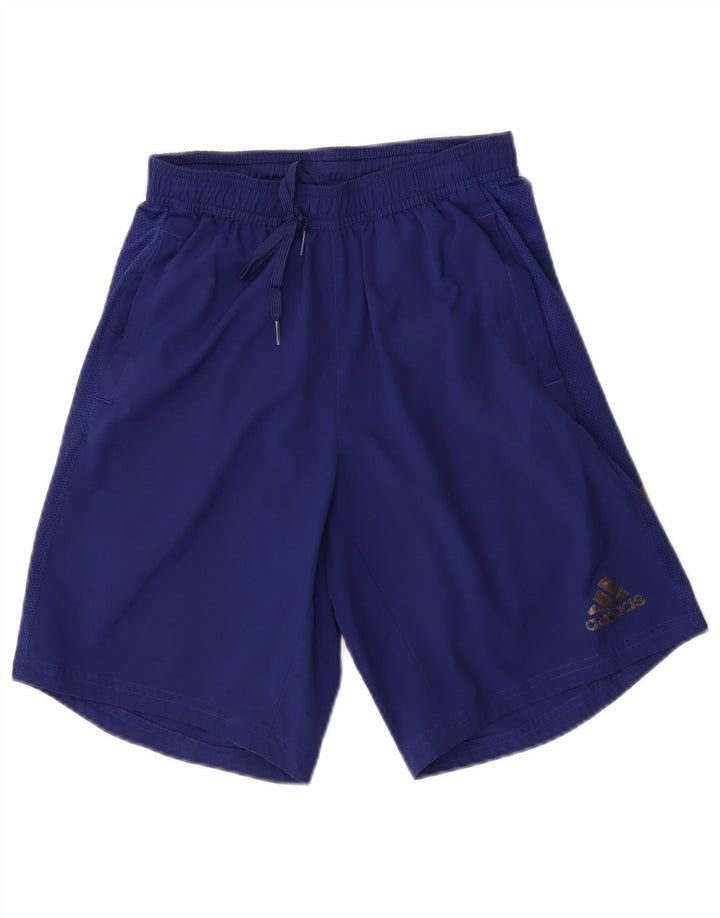 Adidas Herre Primegreen Sportshorts Small Navy Blue Polyester