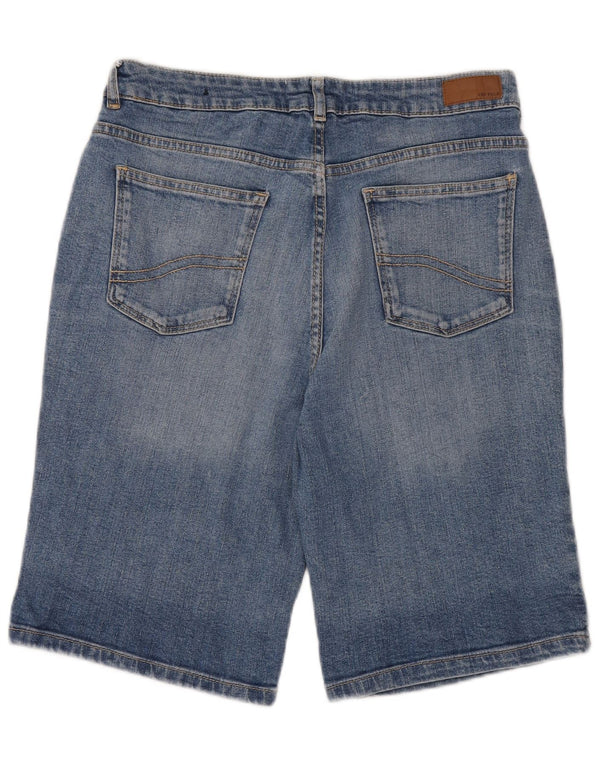 Fat Face Dame Bermuda Denim Shorts UK 14 Large W30 Blue Cotton