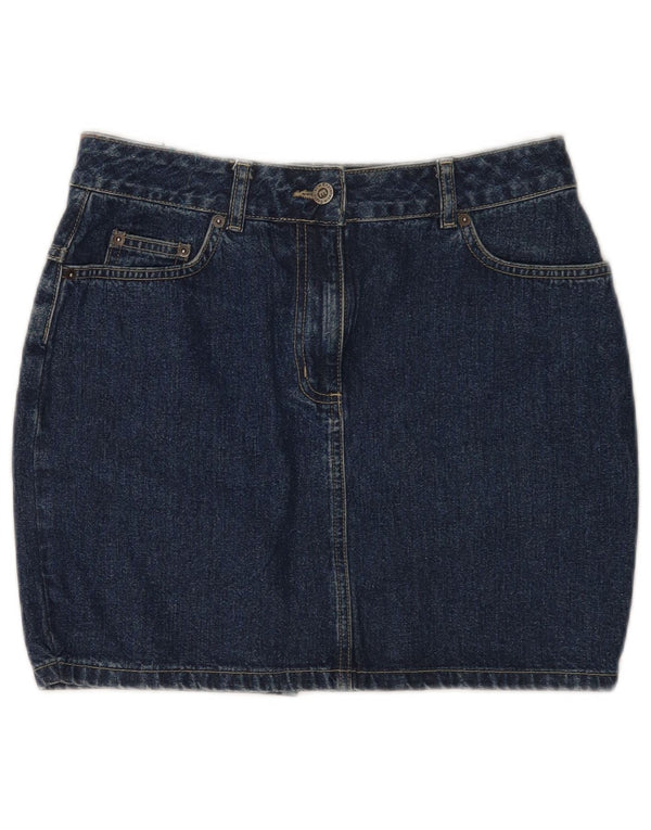 Explorer Dame Mini Denim Nederdel UK 10 Small W28 Blue Cotton
