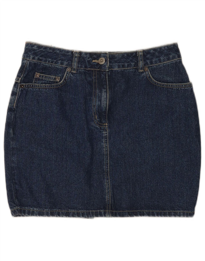 Explorer Dame Mini Denim Nederdel UK 10 Small W28 Blue Cotton