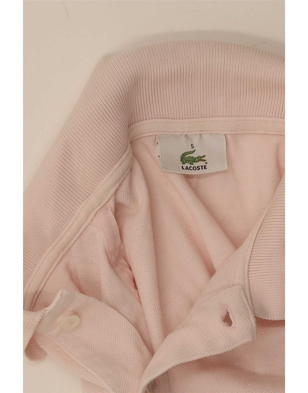 Lacoste herre poloskjorte str. 5 Large Pink