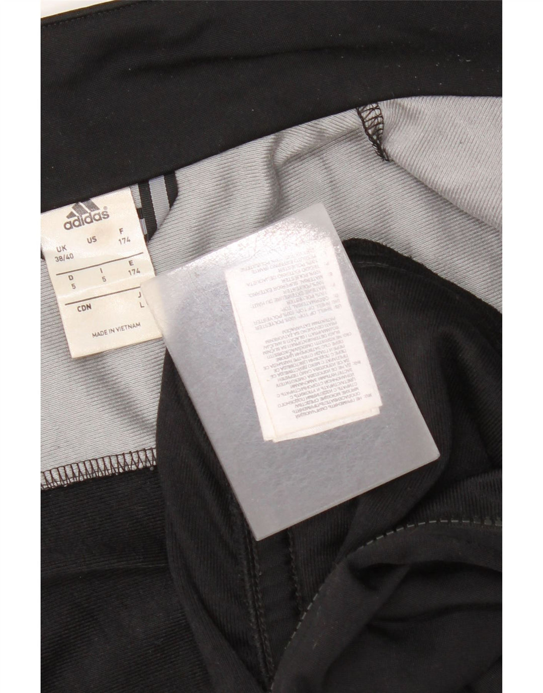 Adidas Træningsdragt til mænd Topjakke UK 38/40 Medium Sort Colourblock