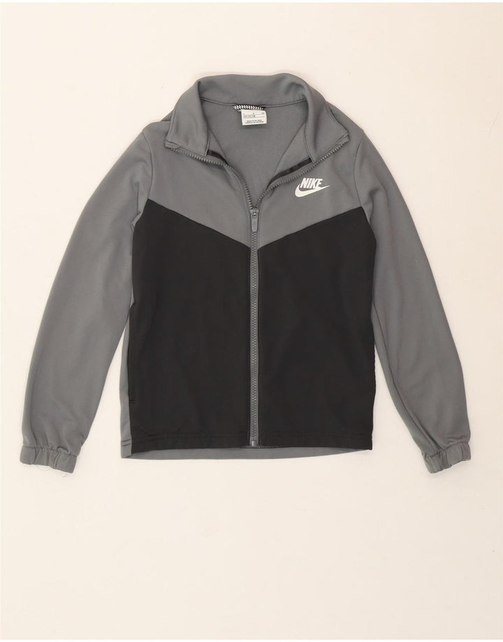 Nike Træningsdragt Topjakke til drenge 8-9 år Small Grey Colourblock Polyester