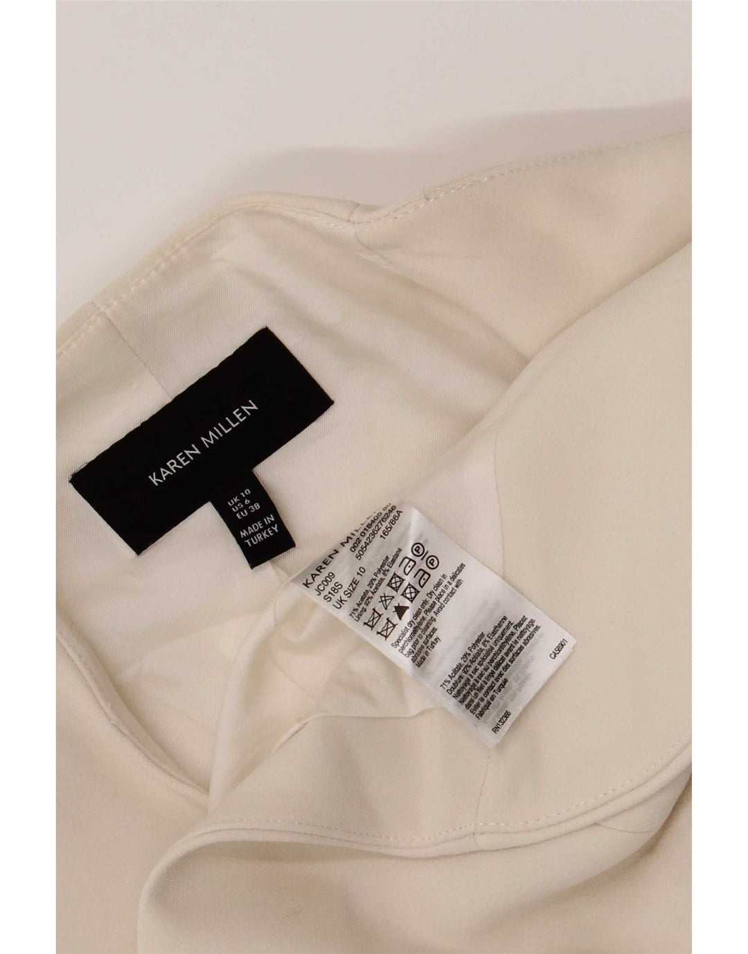 Karen Millen Womens Open Bolero Jacket UK 10 Small White Acetate