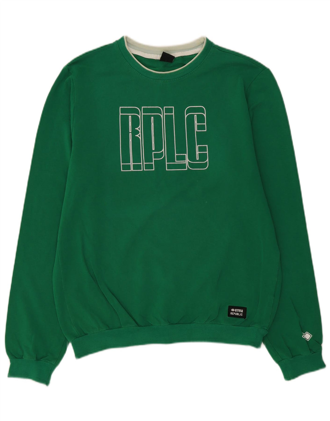 ERREA Mens Graphic Sweatshirt Jumper XL Green Cotton
