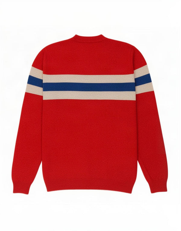 Kaos Dame sweater med rund hals DK 14 Medium Rød Colourblock Viscose
