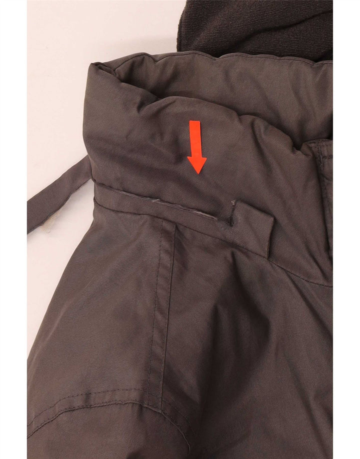 North Sails Dame Oversized Grafisk Hooded Bomber Jacket UK 6 XS Grå