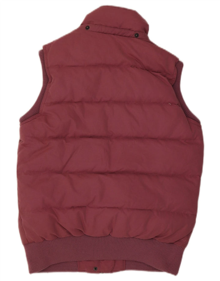 Fat Face Dame Sherpa Oversized Polstret Gilet UK 10 Small Pink Polyester