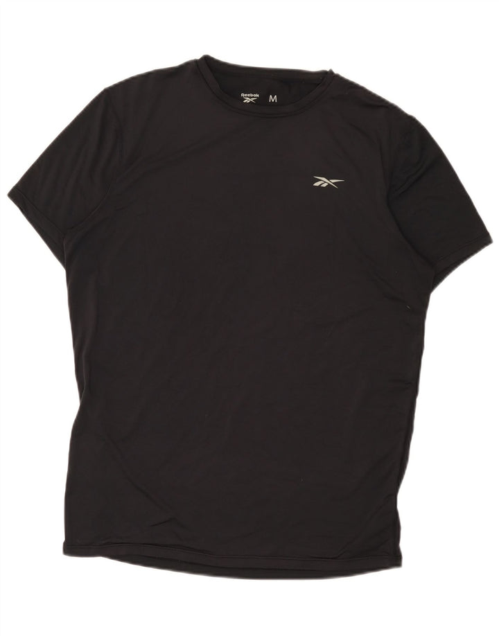 Reebok Herre T-Shirt Top Medium Sort Polyester