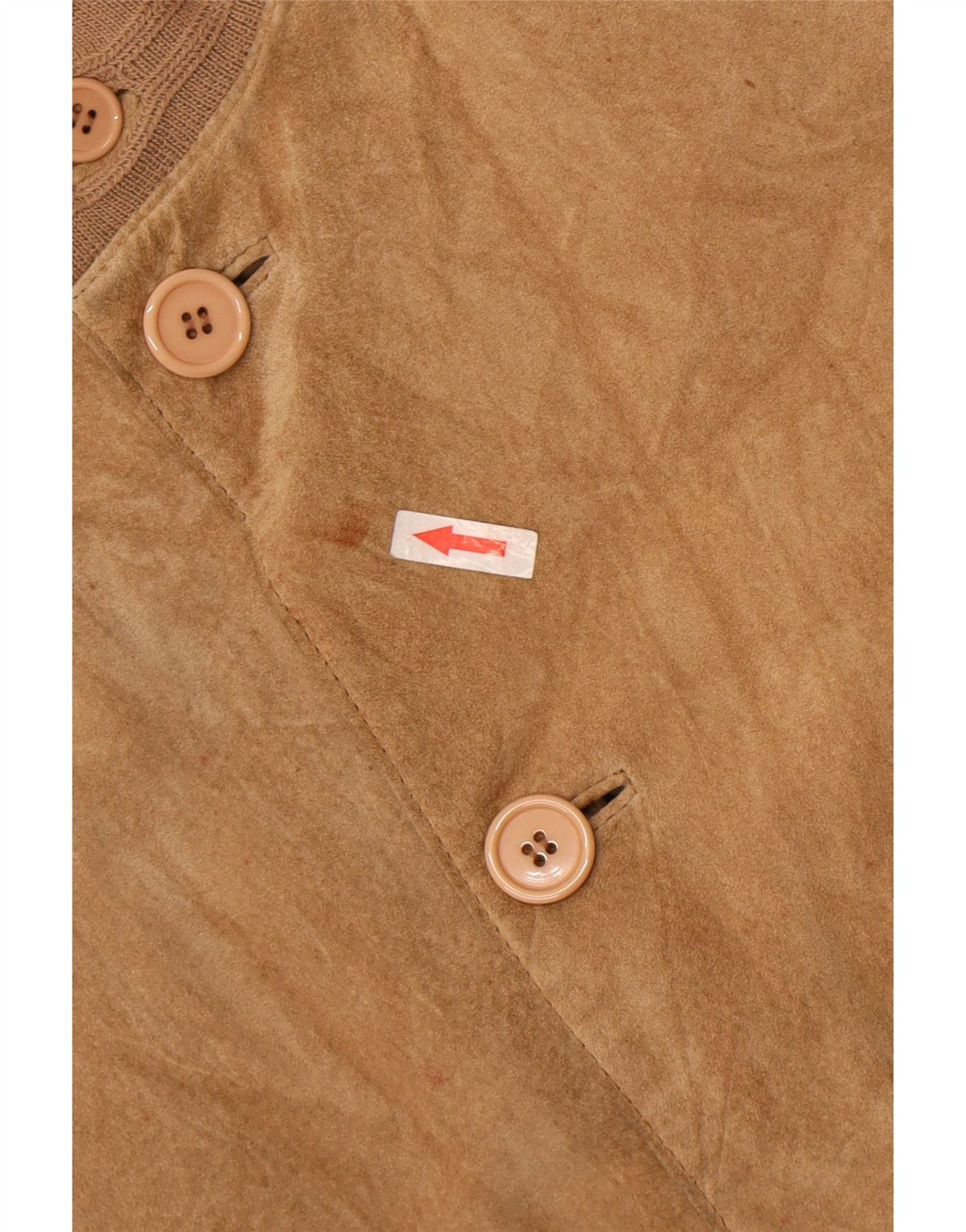 Vintage herre ruskind bomberjakke EU 48 medium beige læder