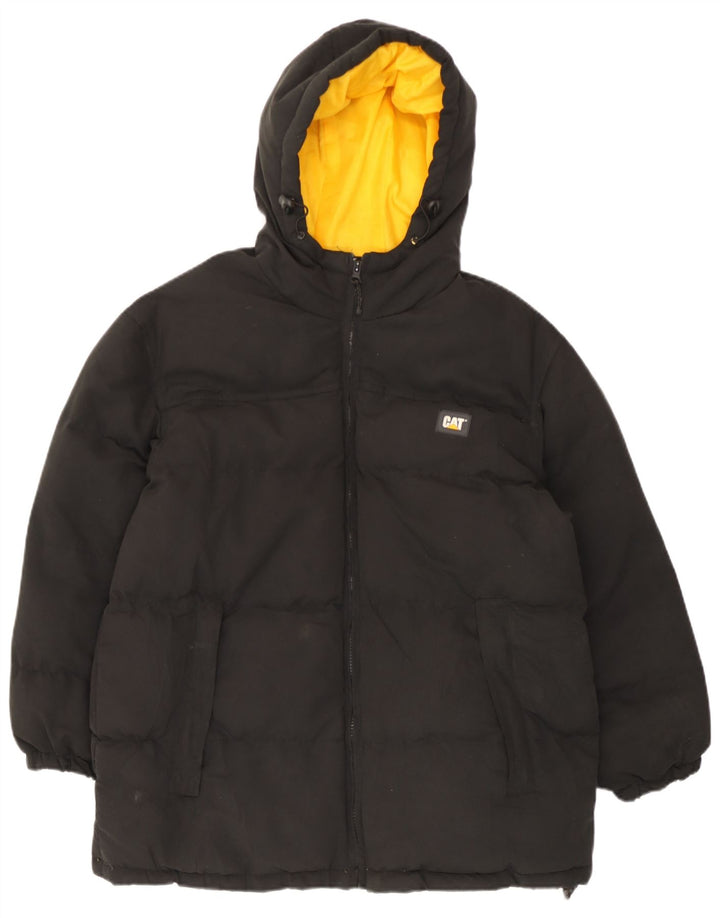 Caterpillar Herre hættepolstret jakke UK 38 Medium Sort Polyester