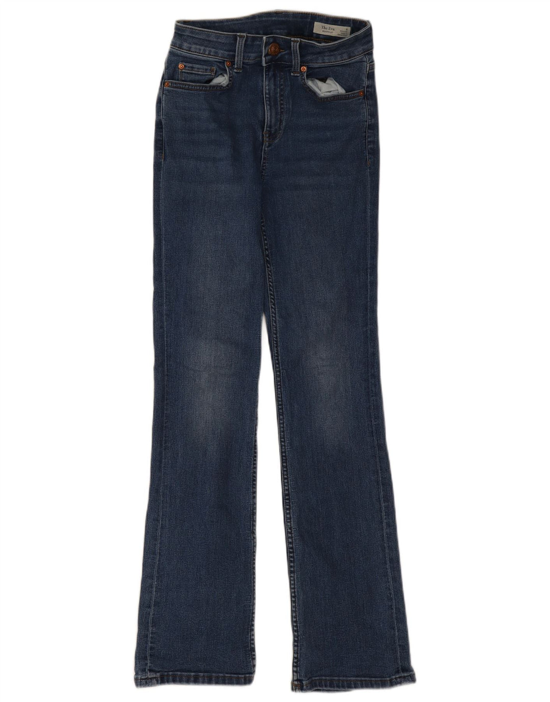 Marks & Spencer Dame Eva Bootcut Jeans UK 8 Small W24 L29 Navy Blue