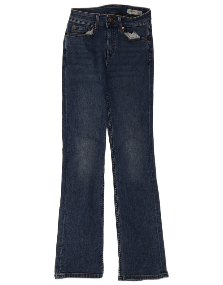 Marks & Spencer Dame Eva Bootcut Jeans UK 8 Small W24 L29 Navy Blue