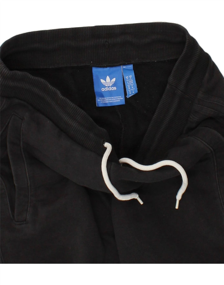 ADIDAS Mens Tracksuit Trousers Joggers Medium  Black Cotton Vintage Adidas and Second-Hand Adidas from Messina Hembry 