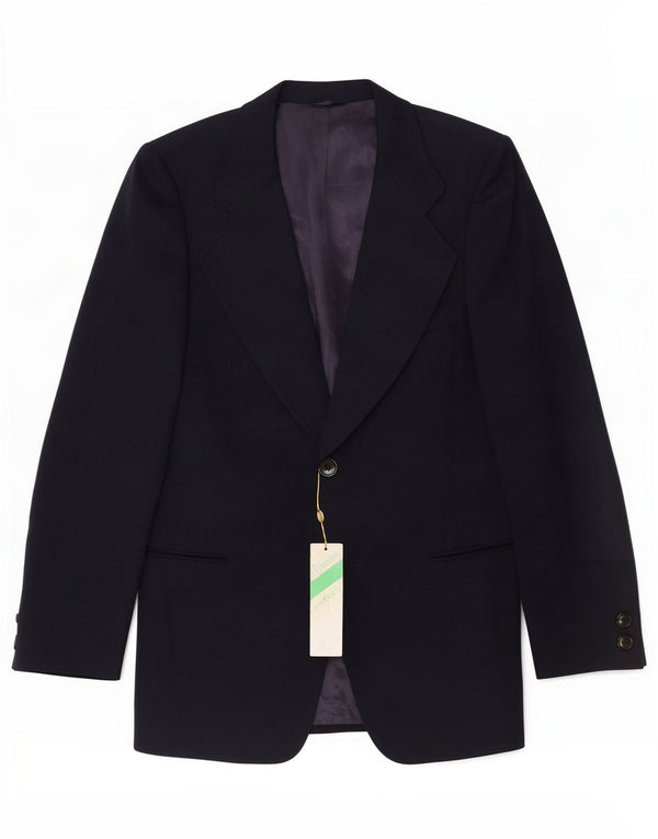 Quantas Mens 2 Button Blazer Jacket IT 52 XL Navy Blue