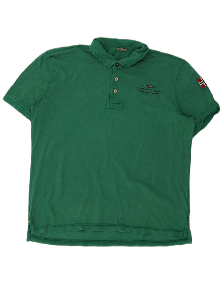 Napapijri herre poloshirt 2XL Grøn