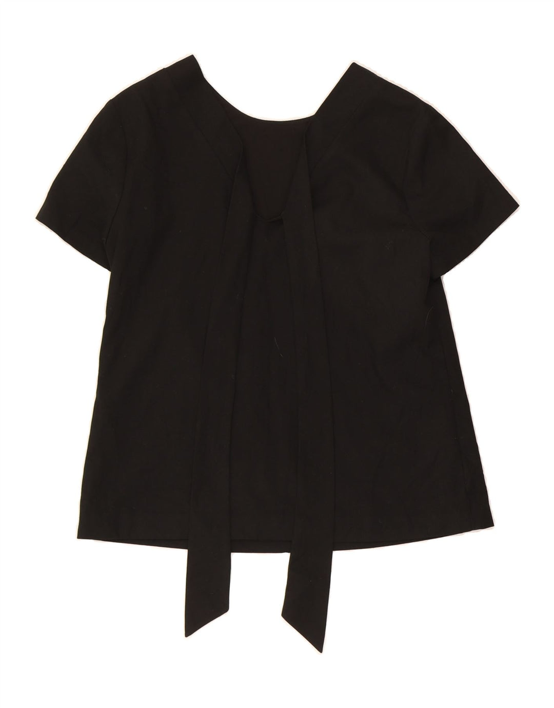 BANANA REPUBLIC Womens Crop Blouse Top UK 10 Small Black Polyester Vintage Banana Republic and Second-Hand Banana Republic from Messina Hembry 