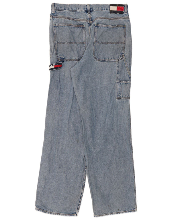 Tommy Hilfiger Herre Cargo Straight Jeans W34 L34 Blå Bomuld