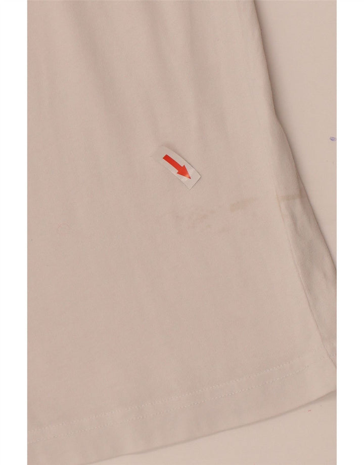Calvin Klein Herre grafisk T-shirt Top Medium Hvid Bomuld