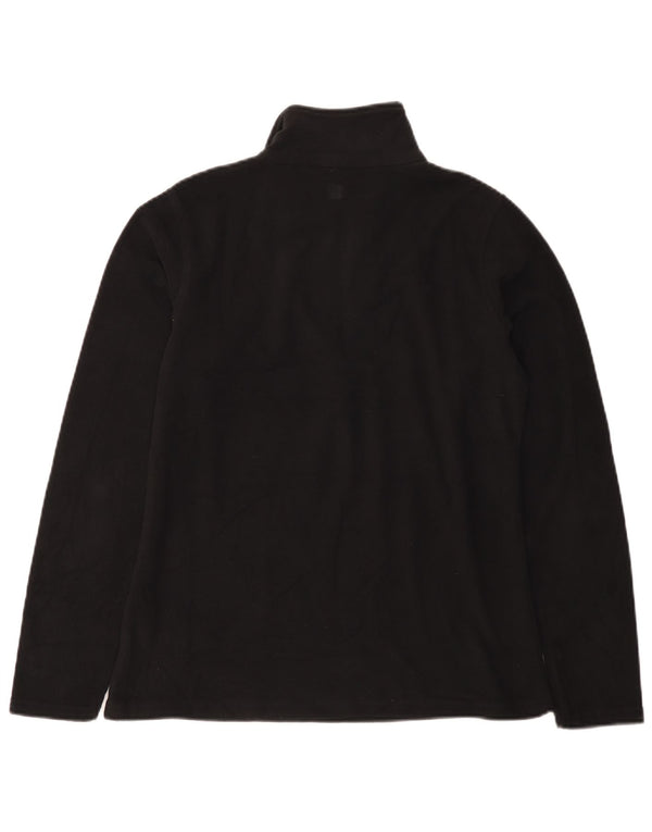 Mountain Warehouse Womens Zip Neck Fleece Jumper UK 14 Medium Black