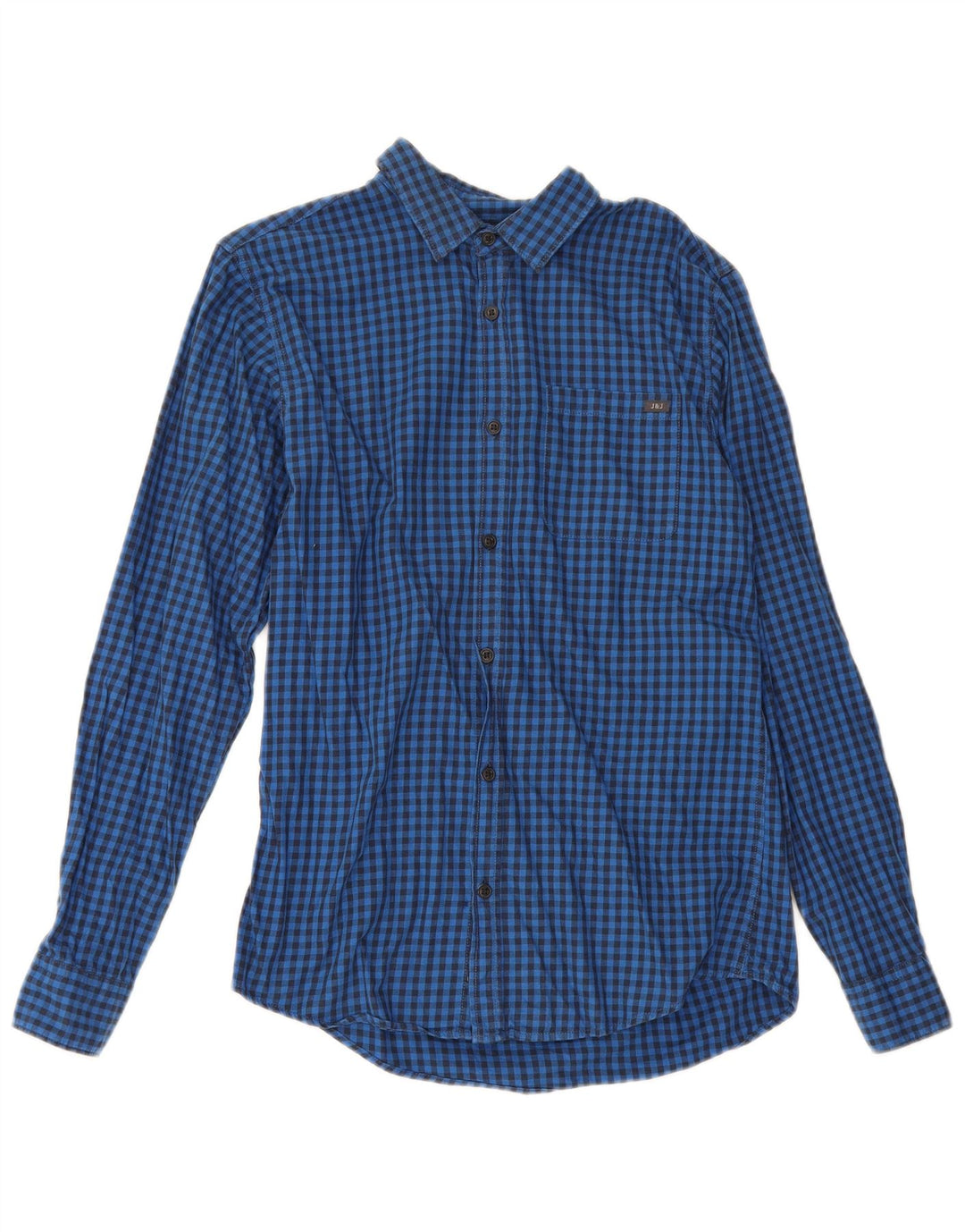 Jack & Jones herreskjorte lille blå Gingham bomuld