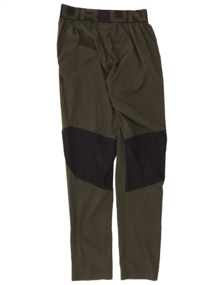 UNDER ARMOUR Herre grafiske træningsdragt bukser Small Khaki Colourblock