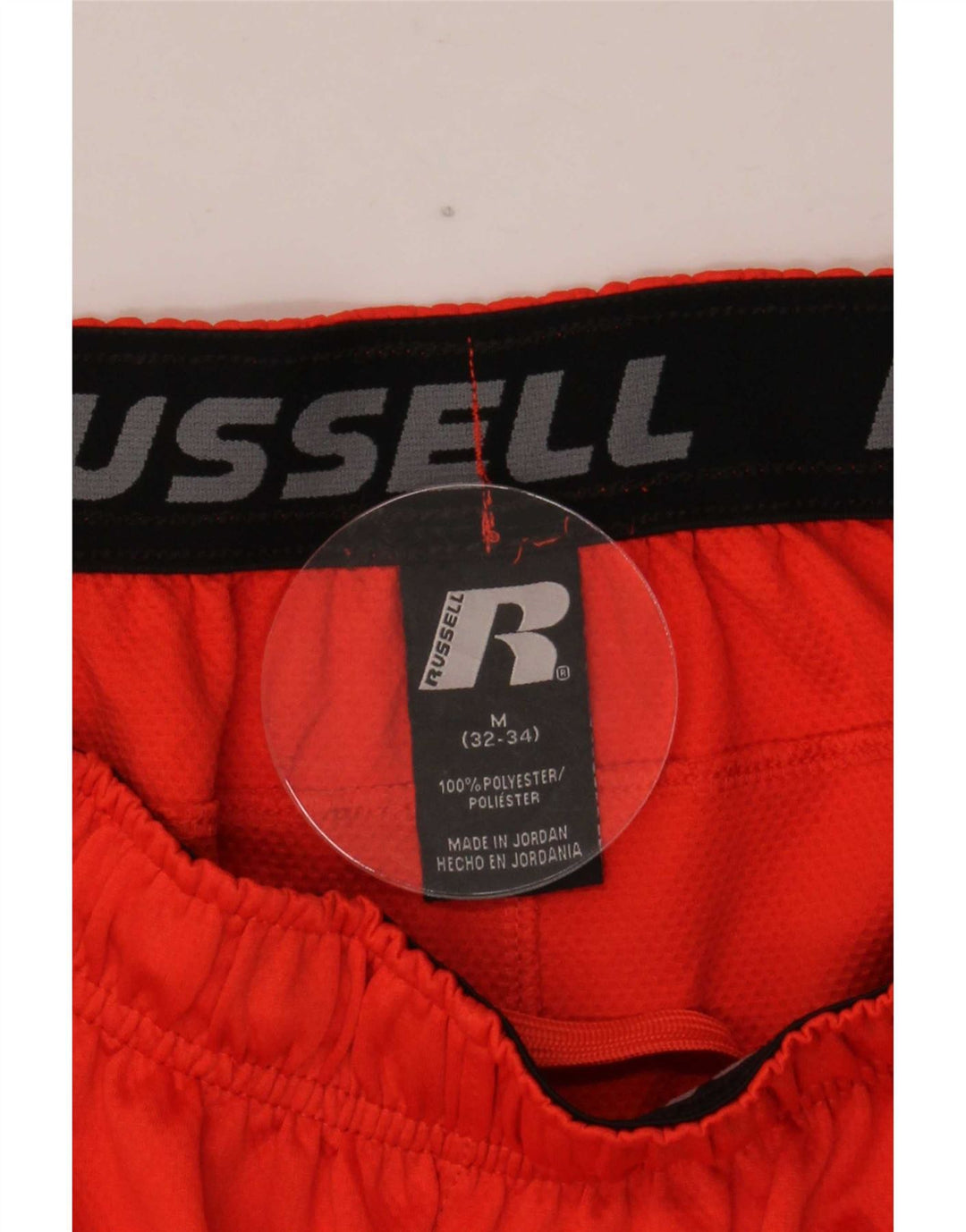 Russell Athletic Herre Sportshorts Medium Rød Colourblock Polyester