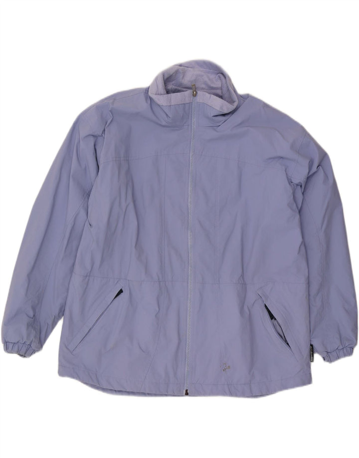 Columbia Dame Oversized Windbreaker Jacket UK 18 XL Lilla Nylon