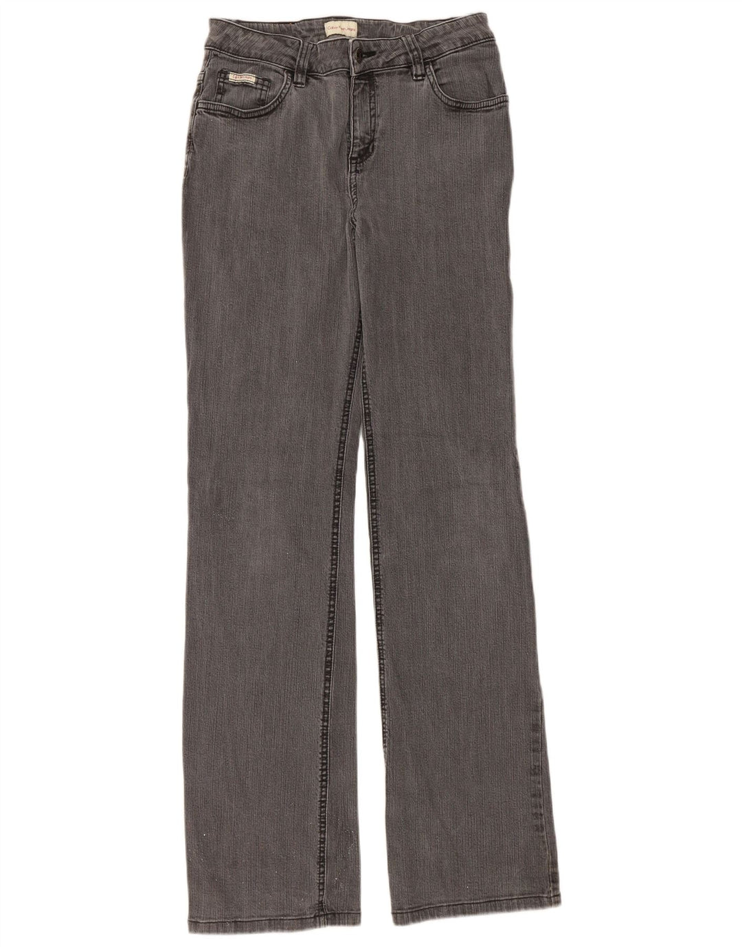 CALVIN KLEIN Dame Bootcut Jeans W28 L32 Grå