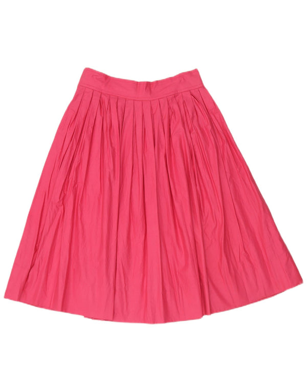 Vintage plisseret nederdel til kvinder W24 XS Pink