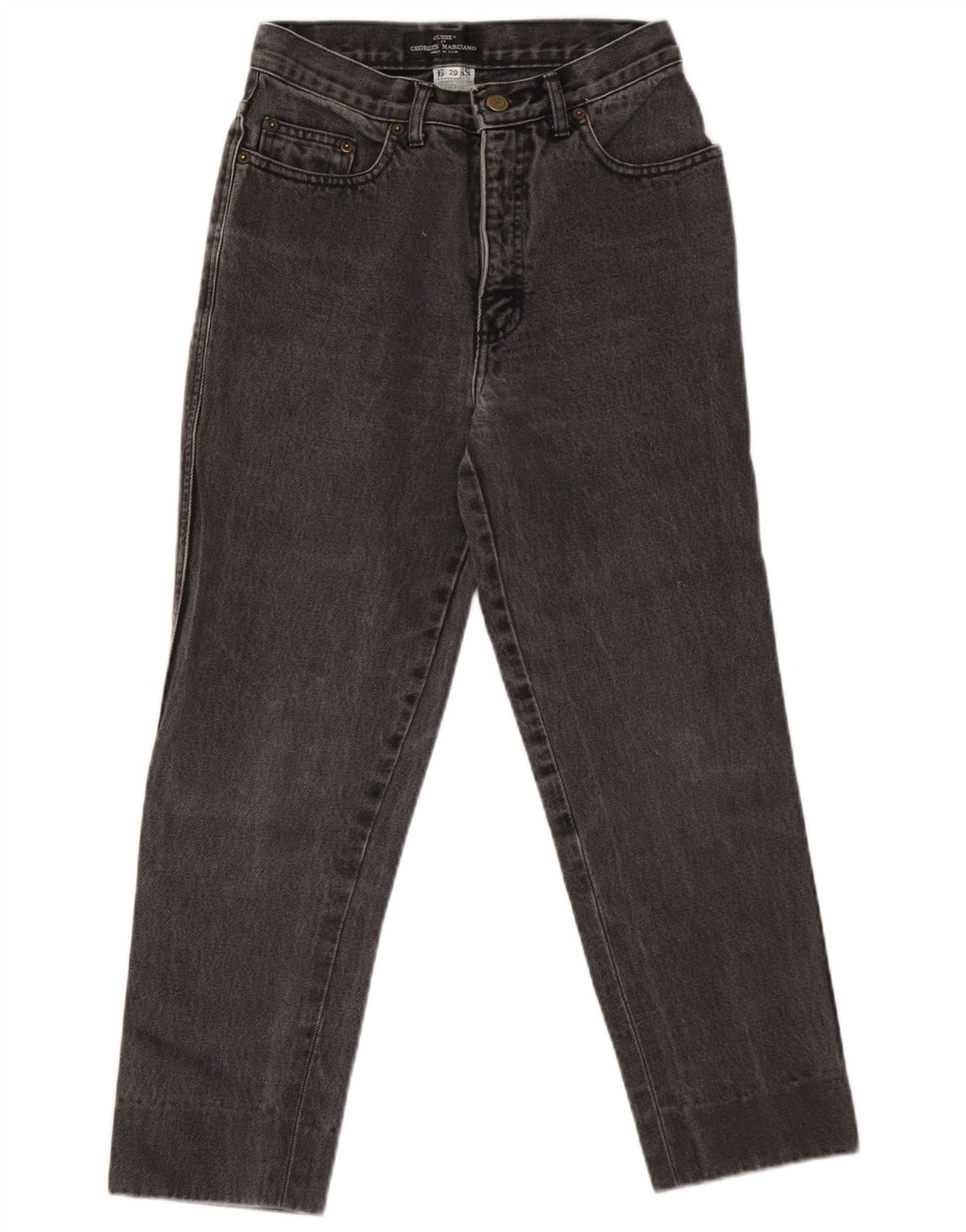 Guess koniske jeans til kvinder W29 L24 sort bomuld