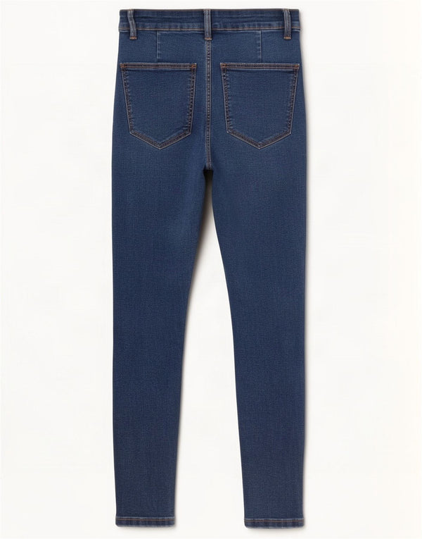 Zara Dame Skinny Jeans EU 38 Small W28 L27 Blå Bomuld