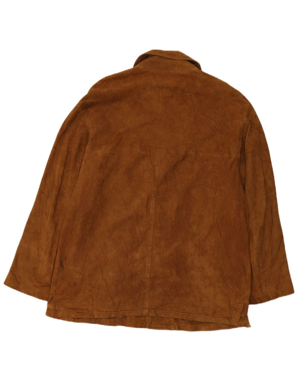 Vintage herre ruskindsjakke IT 52 Large Brown