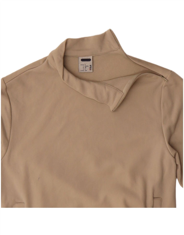 Fila Sweatshirt med lynlås til kvinder UK 10 Small Beige