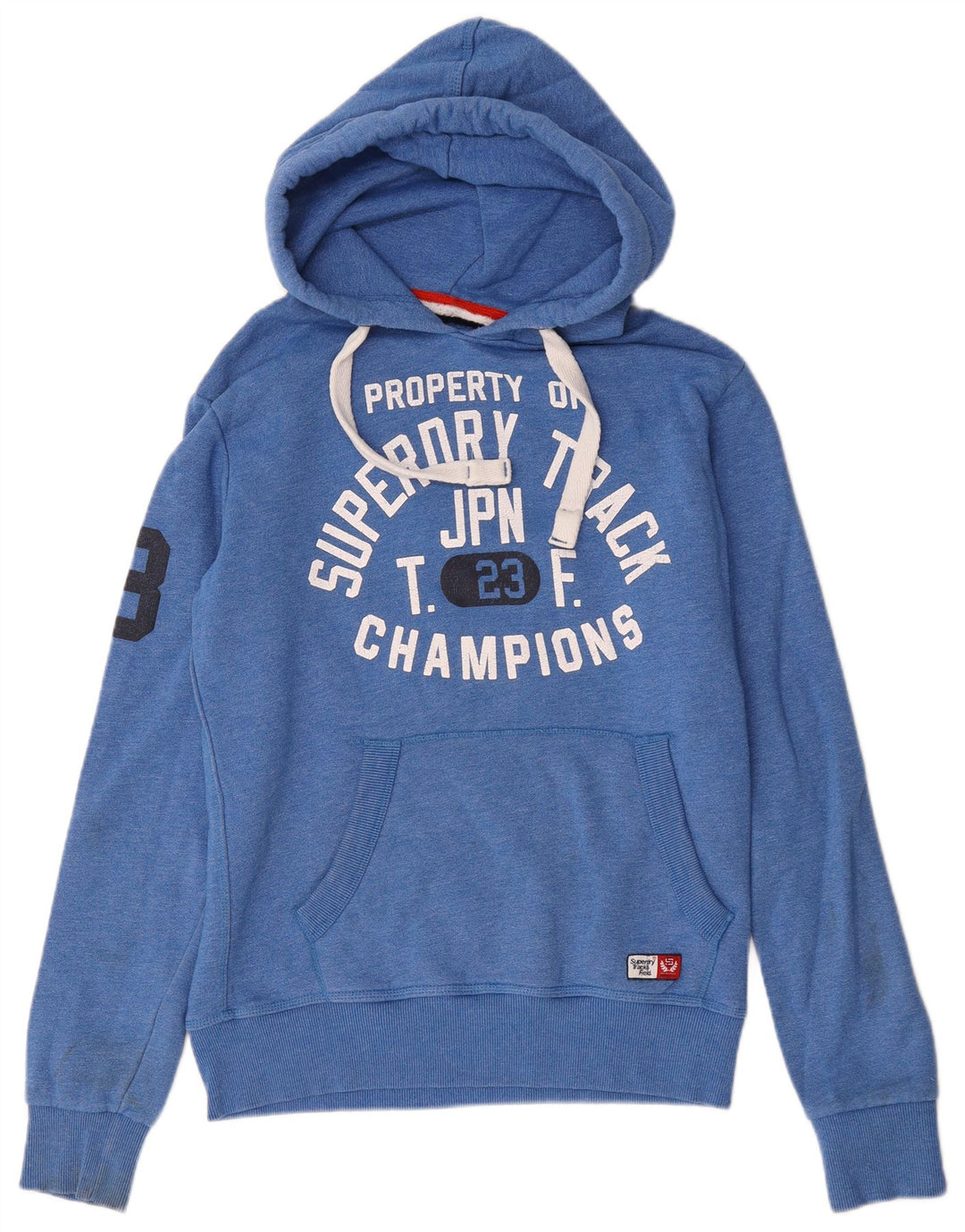 Superdry Grafisk hættetrøje til mænd mellemblå bomuld
