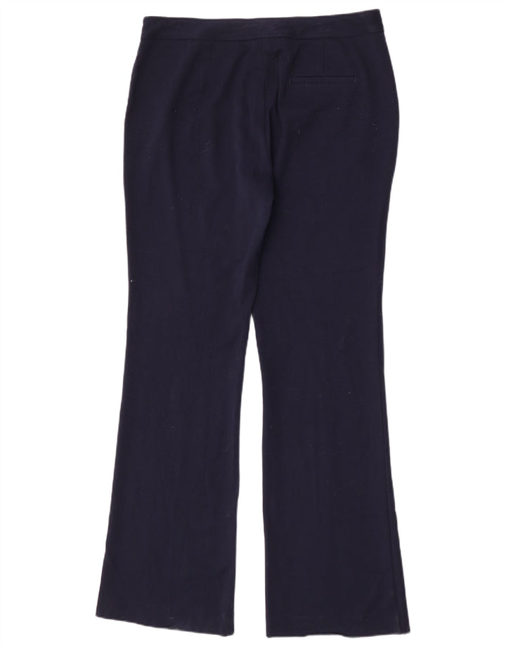 Zara Dame Bootcut Casual Bukser XL W32 L34 Marineblå Polyester
