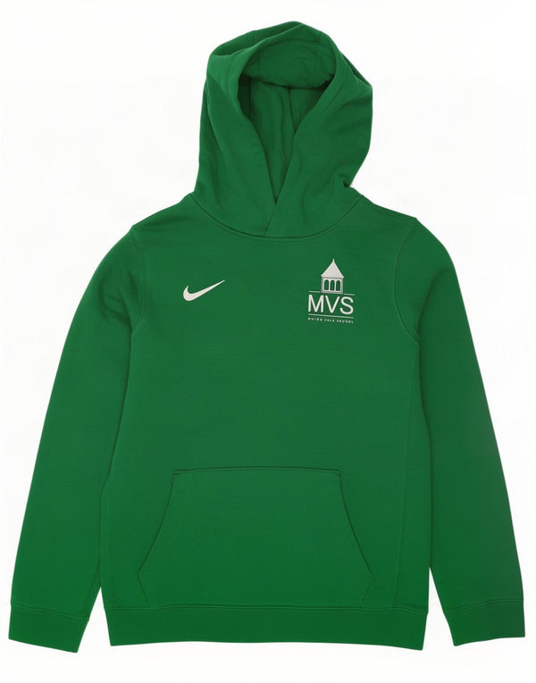 Nike drenge grafisk hættetrøje 13-14 år XL Grøn bomuld