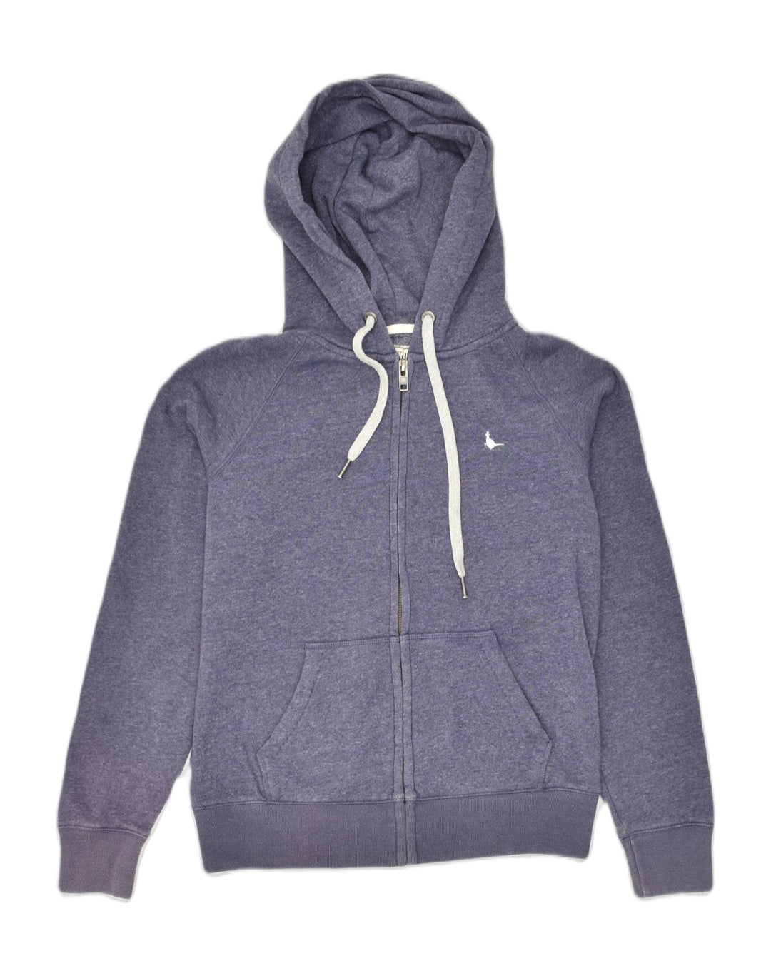 JACK WILLS Womens Zip Hoodie Sweater UK 10 Small  Blue Polyester | Vintage Jack Wills | Thrift | Second-Hand Jack Wills | Used Clothing | Messina Hembry 