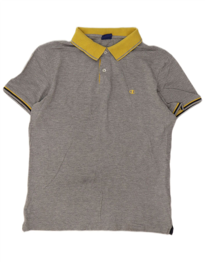 Champion Herre Rugby Polo Shirt Stor Grå Bomuld