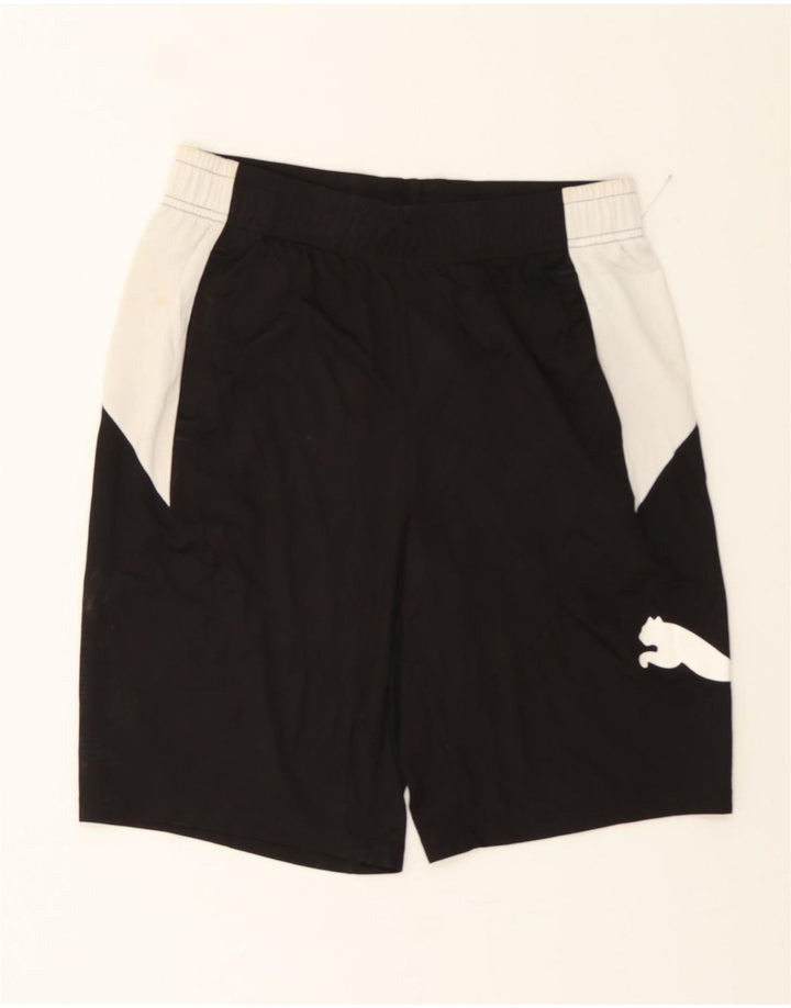 PUMA Mens Graphic Sport Shorts Medium  Black Colourblock Polyester Vintage Puma and Second-Hand Puma from Messina Hembry 