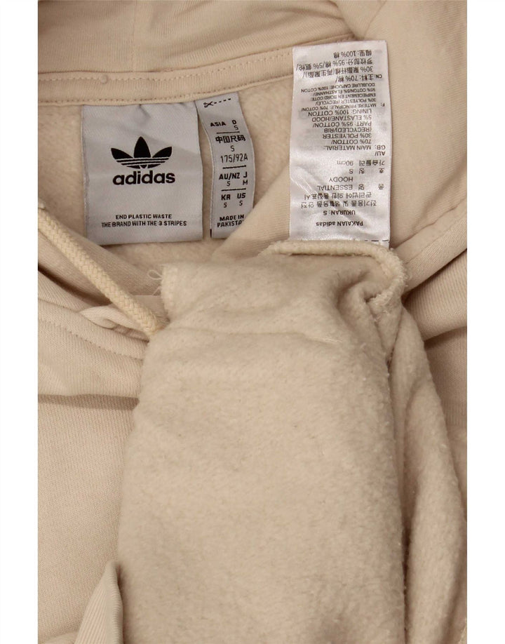Adidas hættetrøje til mænd, lille beige bomuld