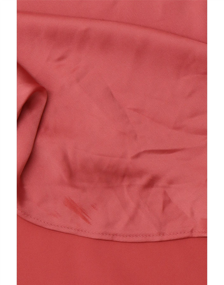 ZARA A-line nederdel med høj talje til kvinder XL W32 Pink polyester