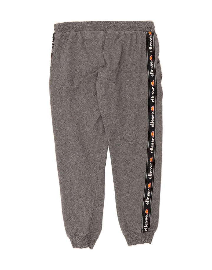 ELLESSE Womens Tracksuit Trousers Joggers UK 12 Medium  Grey Colourblock Vintage Ellesse and Second-Hand Ellesse from Messina Hembry 