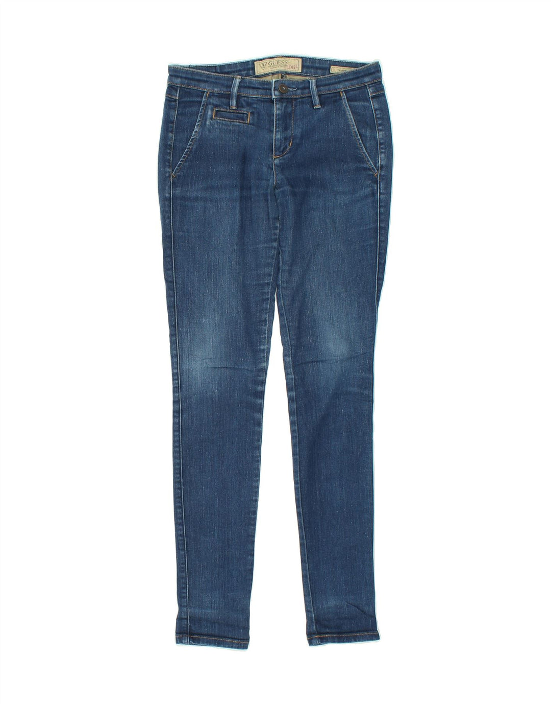 GUESS Womens Skinny Jeans W28 L31 Blue Vintage Guess and Second-Hand Guess from Messina Hembry 
