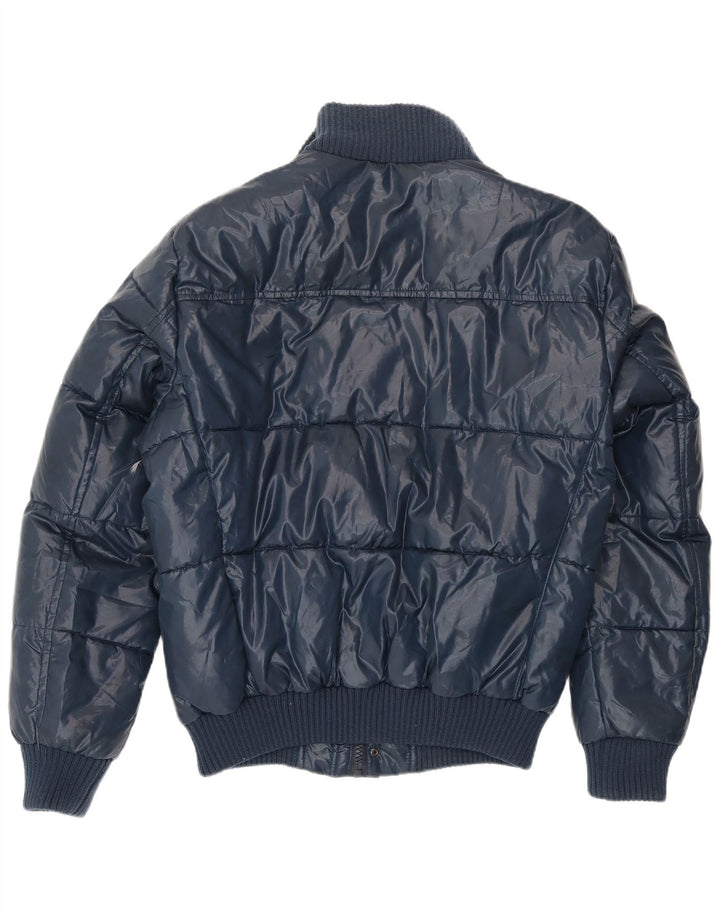 Fay Herre polstret jakke UK 42 XL Navy Blue Polyester