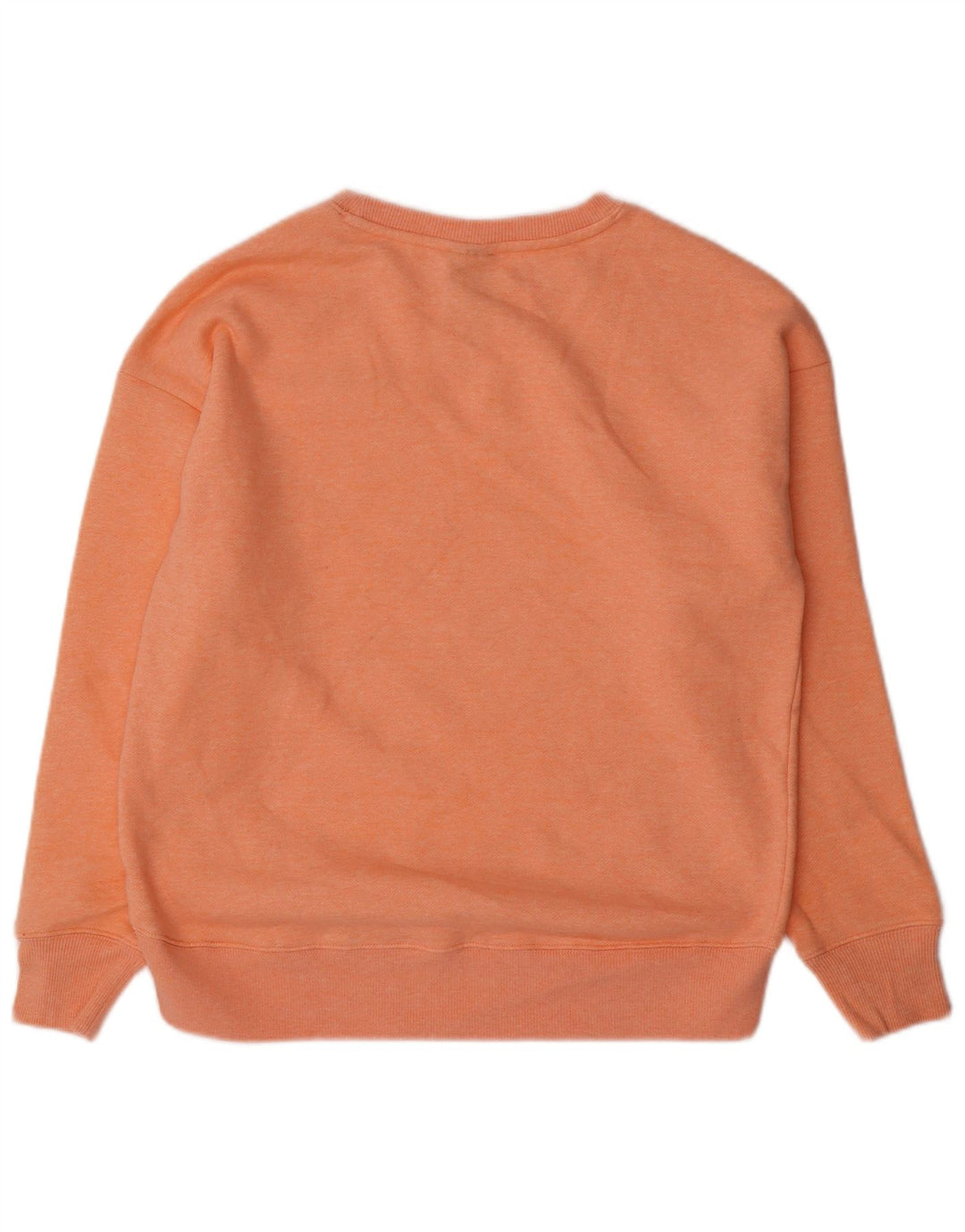 NEW BALANCE Dame oversize sweatshirt jumper UK 10 Small Orange Flecked