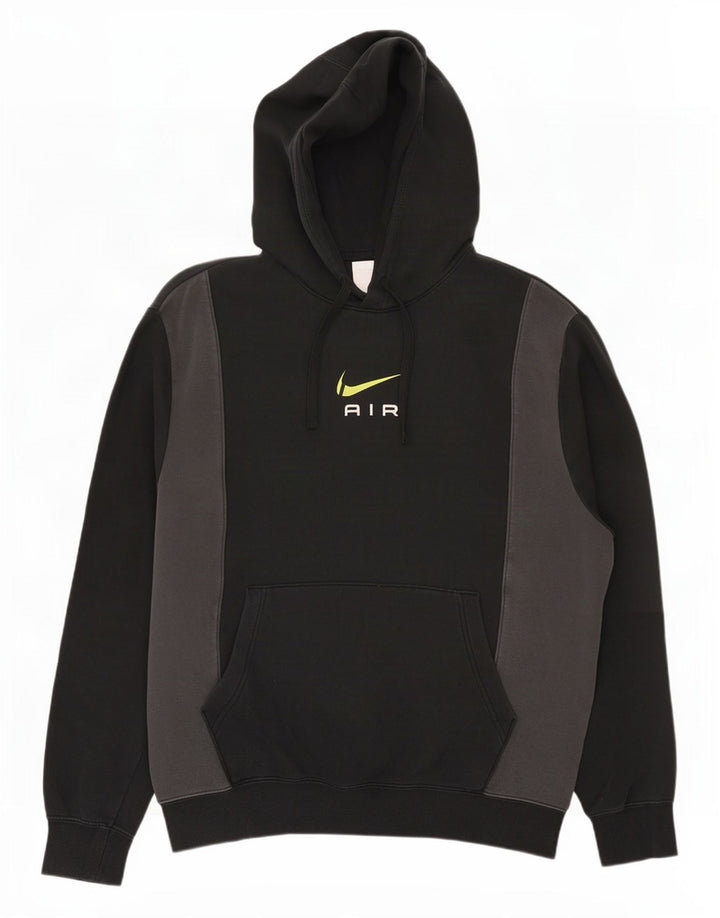 Nike grafisk hættetrøje til mænd Medium Sort Colourblock Bomuld